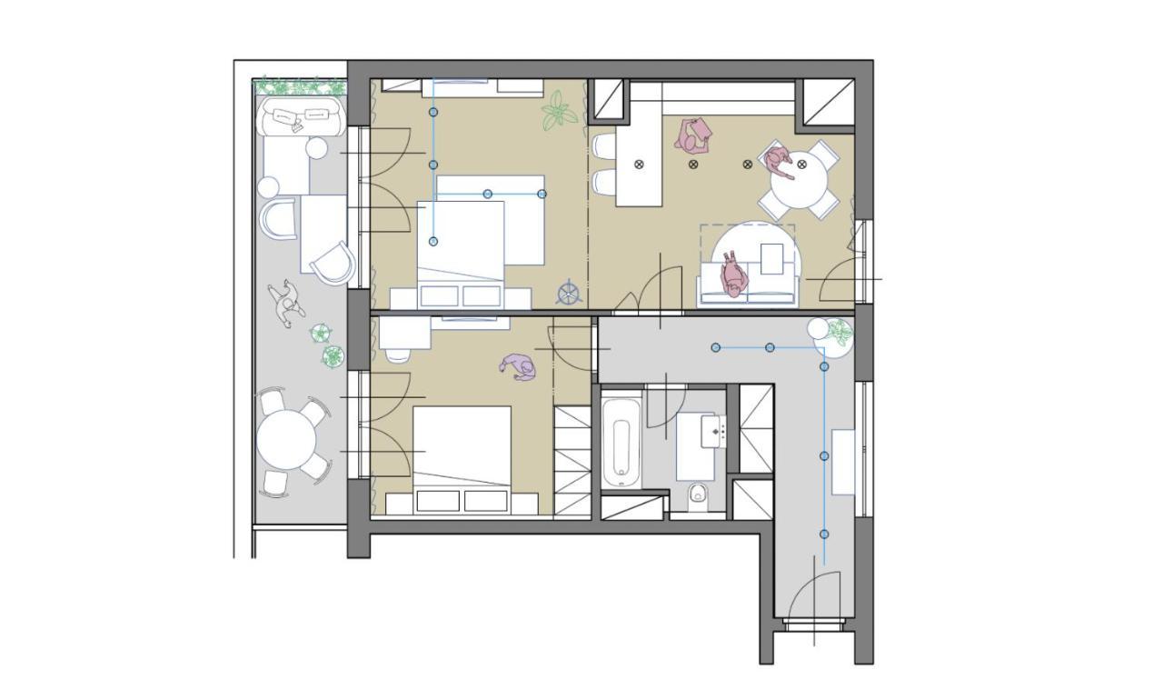 Turnkey I Central Apartment With Terrace Prag Exterior foto